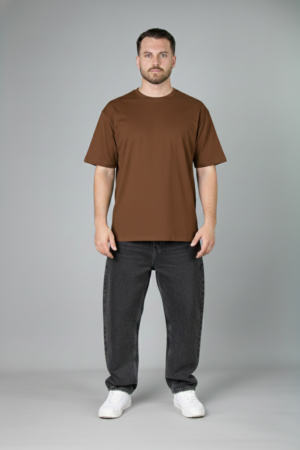 Oversized Suedine Masc marrom