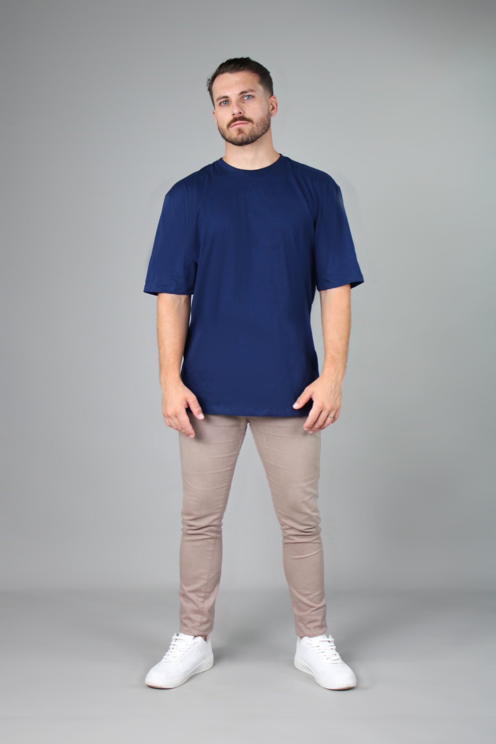 Oversized Suedine Masc Azul marinho - Imagem 2