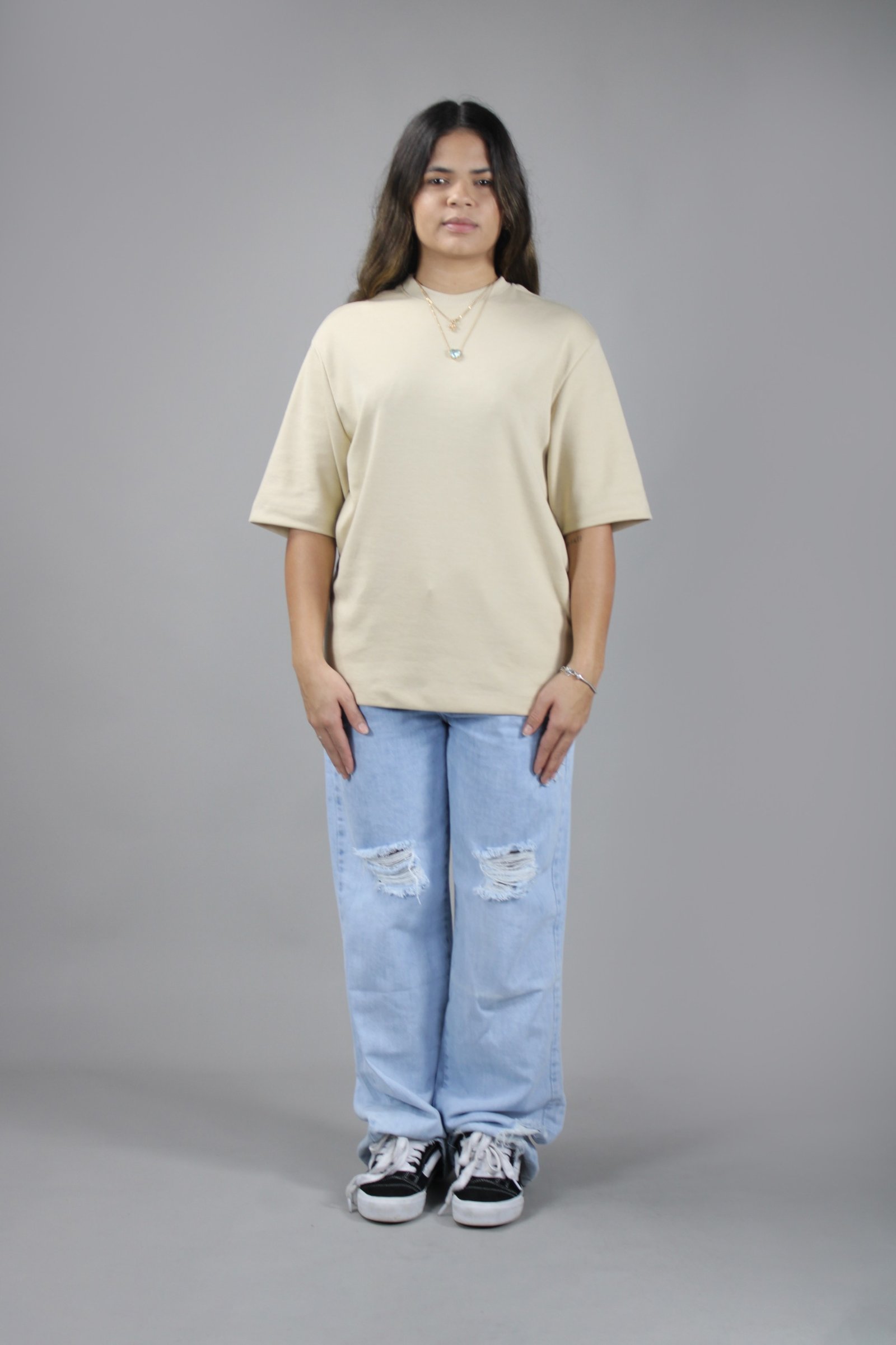 Oversized Suedine Masc Bege