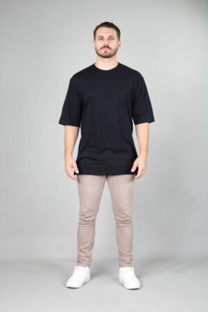 Oversized Suedine Masc Preto