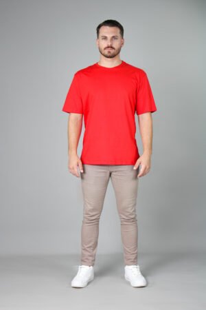 Oversized Suedine Masc Vermelho