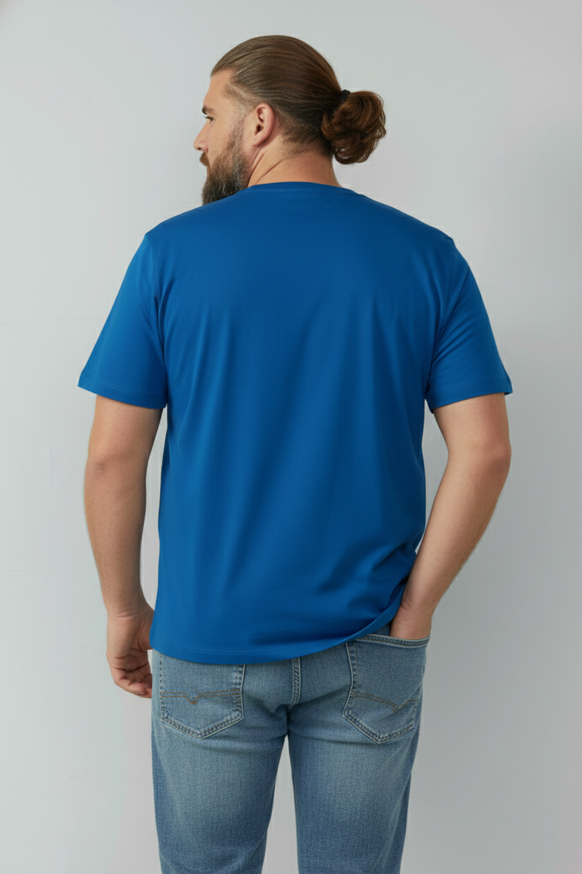 Camiseta Plus Size 30.1 Azul Bic - Imagem 2