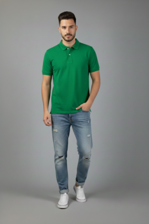 Camiseta Polo Verde