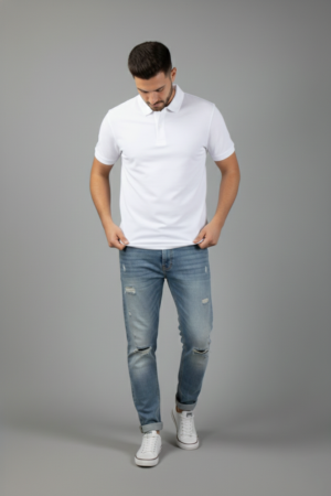 Camiseta Polo Branco