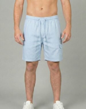 Bermuda linho Cargo Azul Bebe