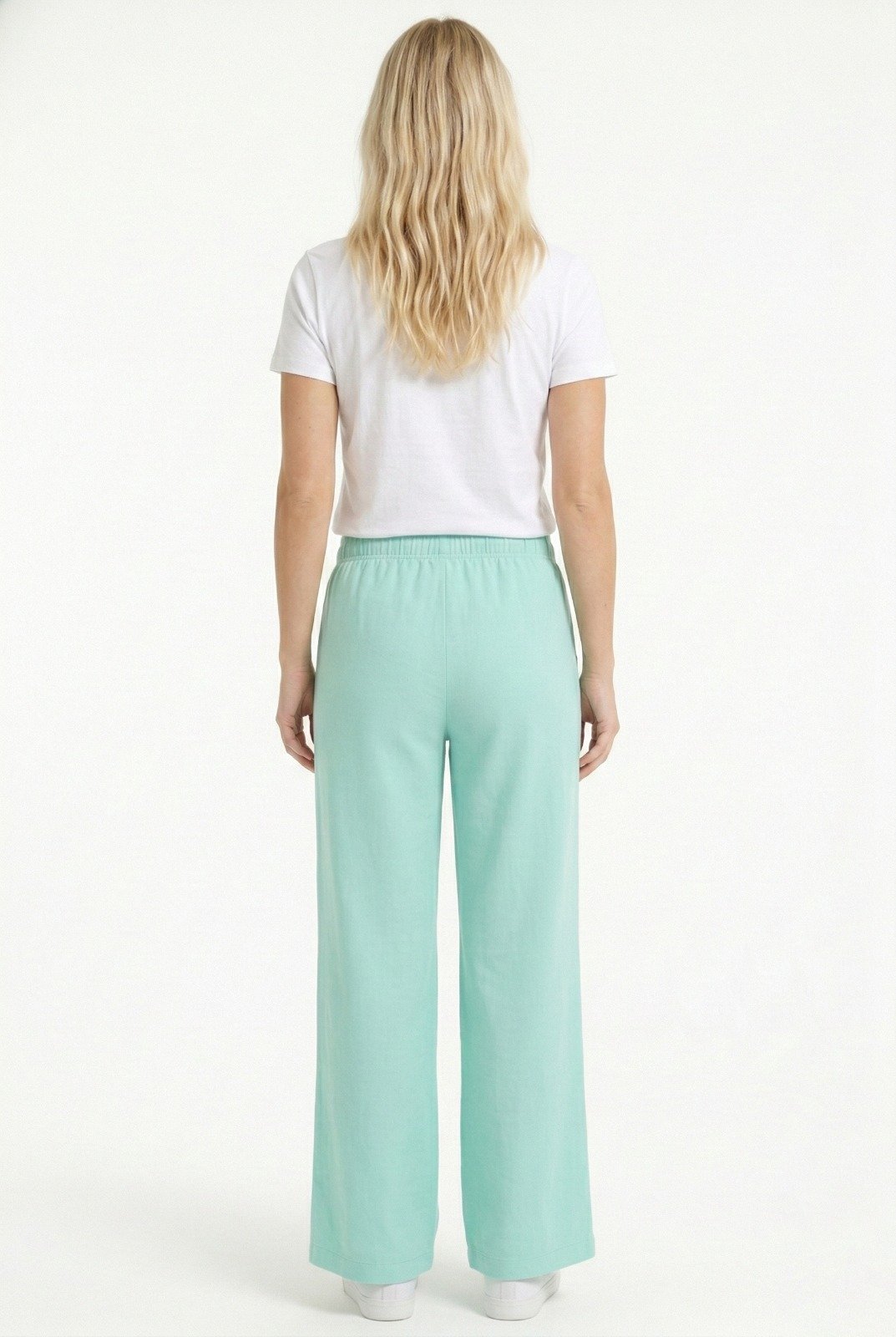 Calça Pantalona Cotton Verde agua - Imagem 2